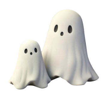 Cute Halloween Ghost Figurine – Mini Spooky Table Decor