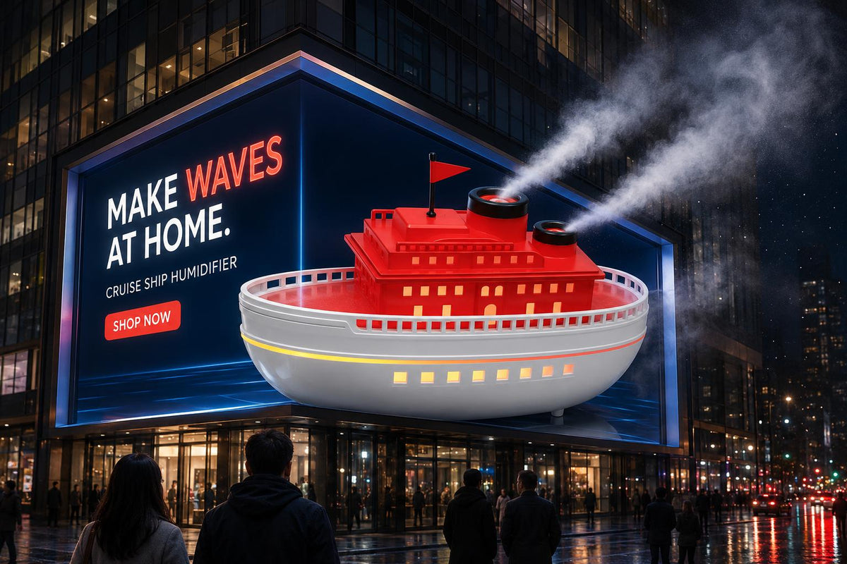 Cruise Ship Cool Mist Humidifier | The Décor Piece That Mists, Glows & Diffuses