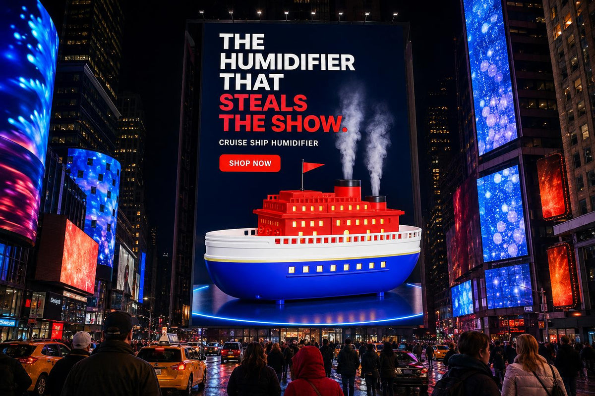 Cruise Ship Cool Mist Humidifier | The Décor Piece That Mists, Glows & Diffuses